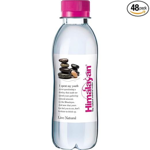 Himalayan Natural Mineral Water (200 ml x 48 bottles): Mildly Alkaline, Sourced from Himalayas, Untouched & Unprocessed
