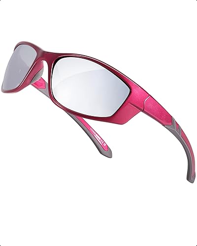 TJUTR Lentes de sol deportivos polarizados para hombres y mujeres, lentes de sol envolventes con lente UV400 para ciclismo, pesca, correr disponible en Yaxa Peru
