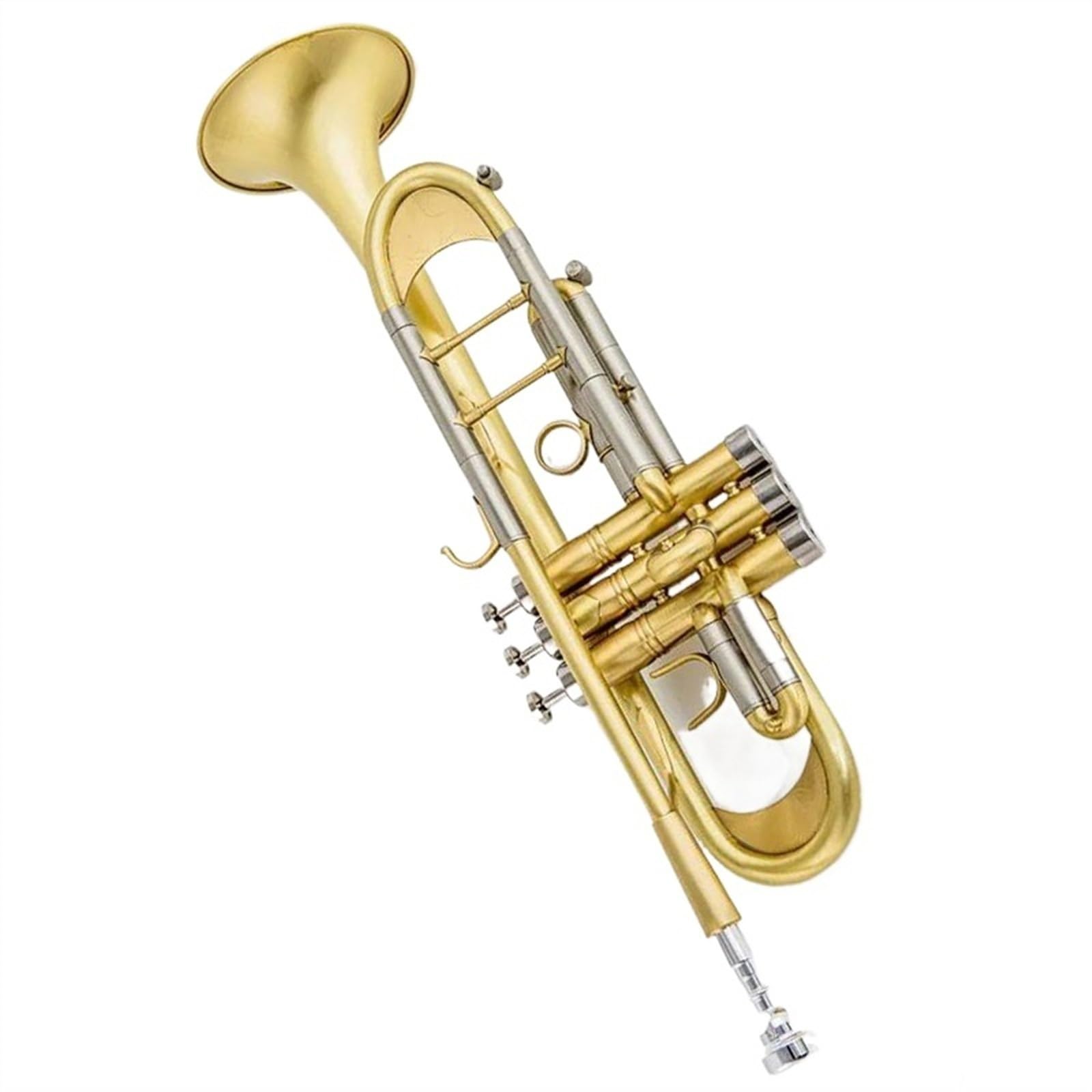 Trąbki Trąbka Bb/C Mosiądz Płaski Złoty Malowany Wykwintny Trwały Mosiężny Instrument Muzyczny Profesjonalna Trąbka