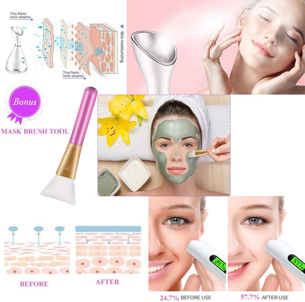 Facial Steamer, Face Steamer, Face Steamer for Facial Deep Cleaning, Facial Steamer For Face Pofessional, Steamer for Face, Facial Steamer for Facial Deep Cleaning, Mist Facial Steamer by EMISK