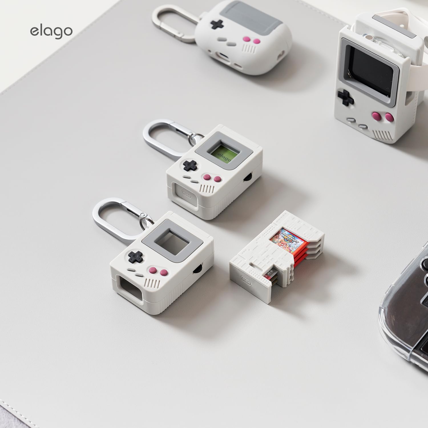 elago Etui do gier Switch kompatybilne z grami Nintendo Switch 2/OLED/LITE i kartami Micro SD, etui na karty do gier Switch 2 z 5 przegródkami na karty do gier (NW5)