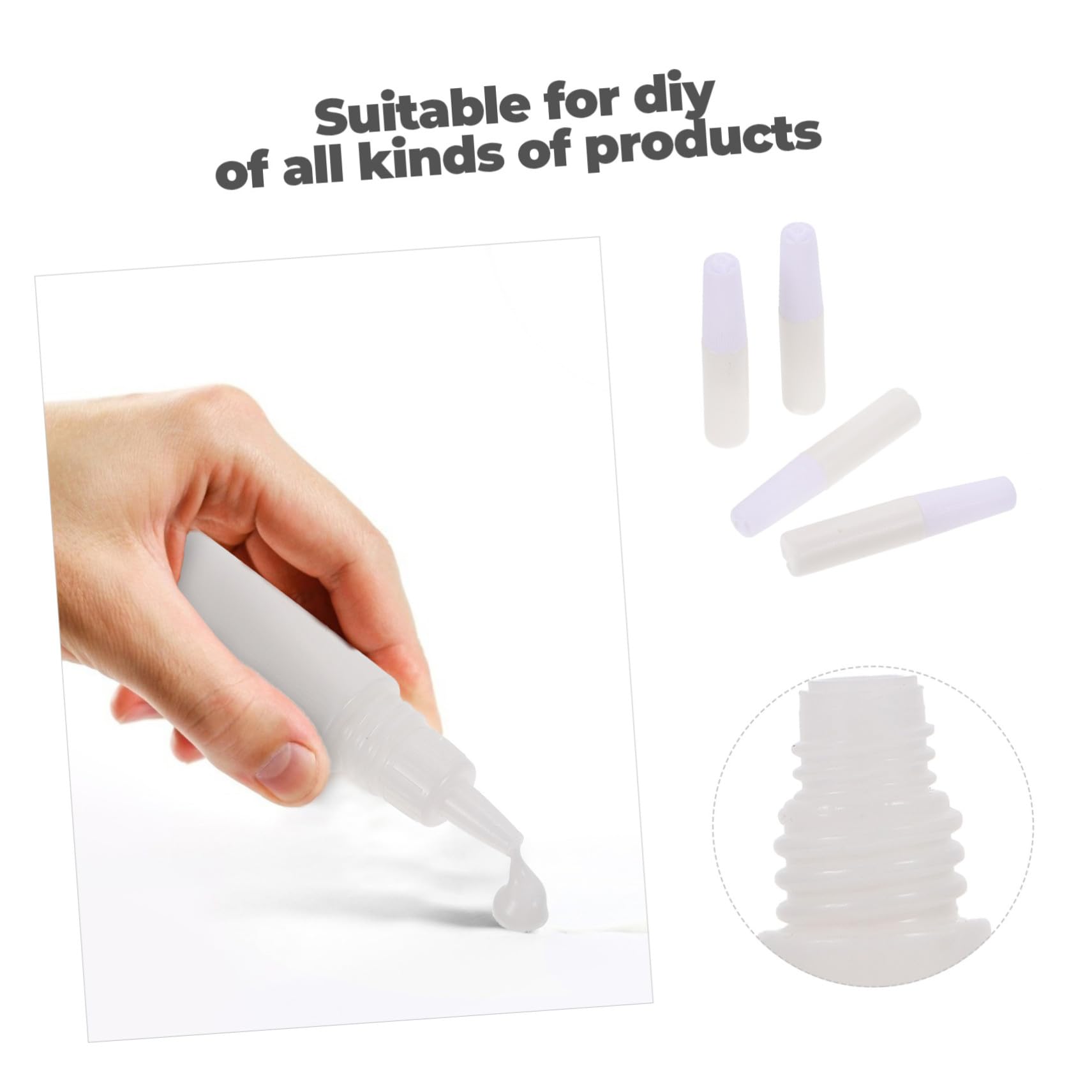 TEHAUX 2 Sätze Wasserlöslicher Flüssigkleber Weißer Bastelkleber Für Diy Handwerk Schüler Klebstoff Multifunktional Klein Und Tragbar 50 Stück * 2