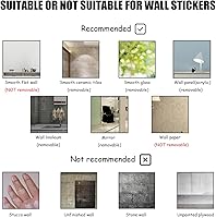 Vista 4 de Lukery Azulejo de despegar y pegar, impermeable, para cocina, mandala, azulejos autoadhesivos, azulejos de PVC, azulejos de pared, azulejos