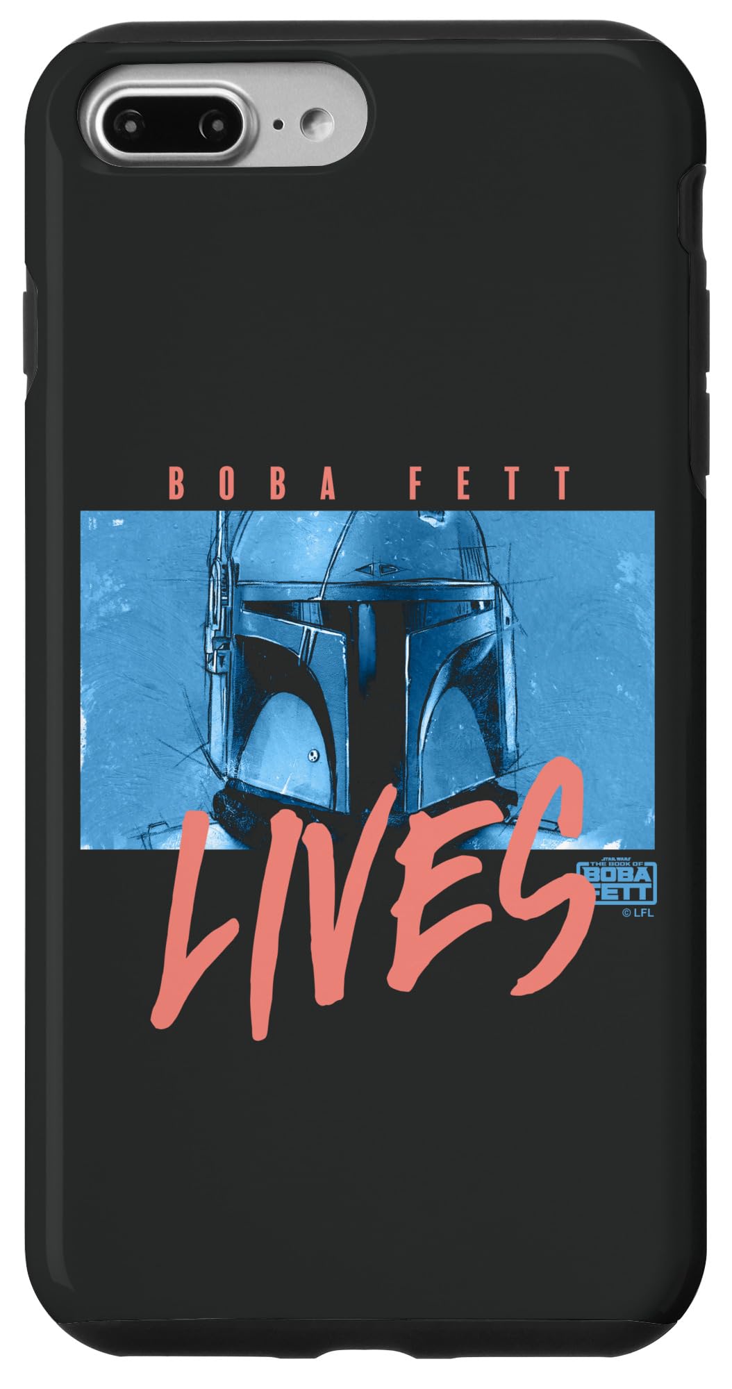 Coque iPhone 7 Plus/8 Plus Star Wars Boba Fett Sketch protégeant votre smartphone