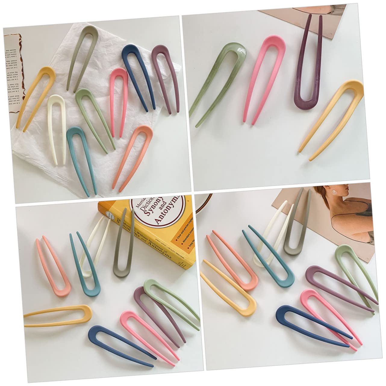 MAGICLULU Stk U-förmige Haarnadel französische haarspangen Haarnadeln für den French Style Französische Anstecknadel Haarnadeln für Brötchen Haarklammer Haarstäbchen für langes Haar wild