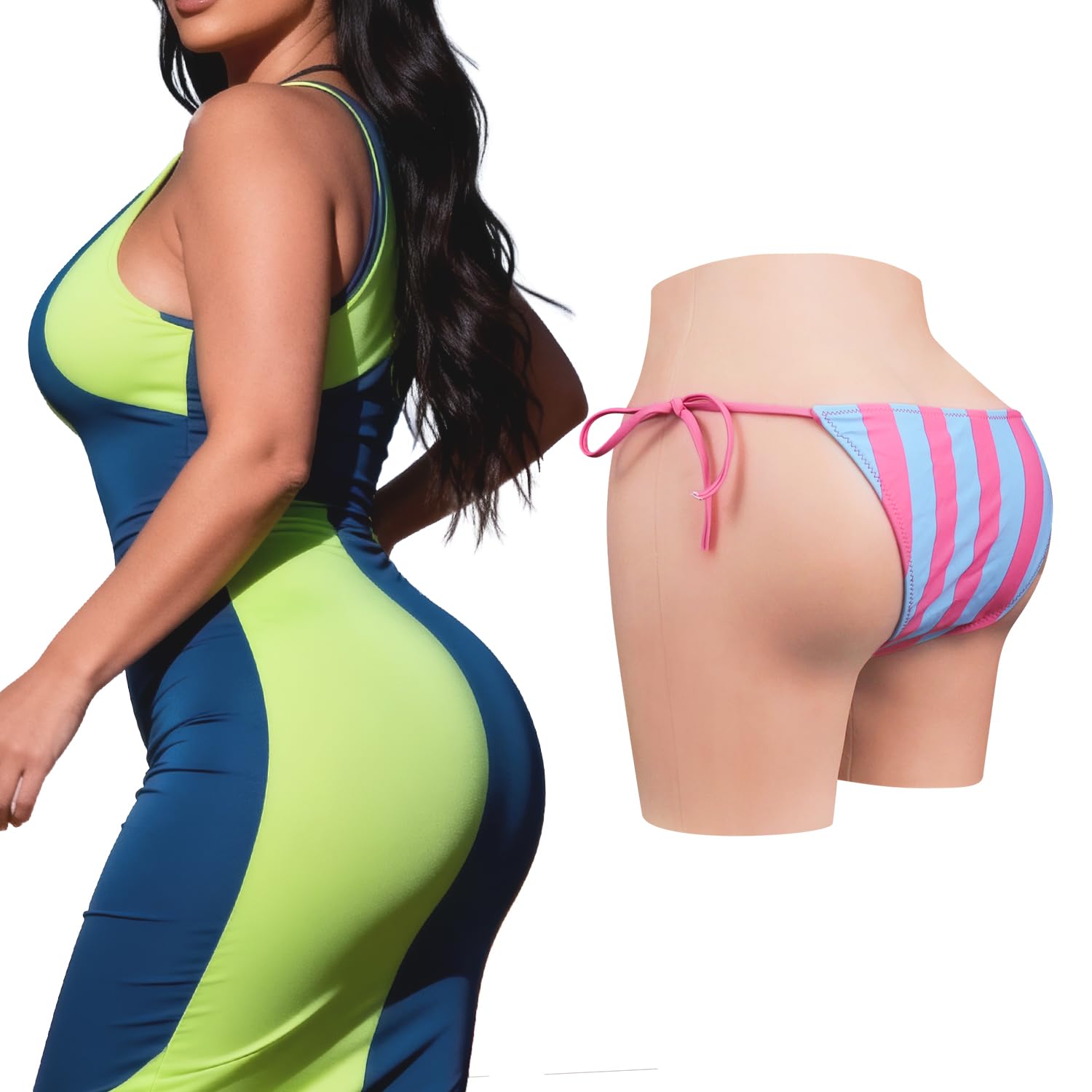 Silicone Hip Enhancer Pants,Crossdressing Hiding Gaff Panty for Crossdressers Transgender Dragqueen Cosplay