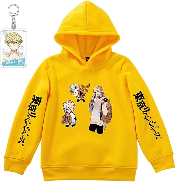 Amazon 東京卍リベンジャーズ トレーナー 子供 パーカー 男の子 女の子 スウェット プルオーバー 長袖 フード付き 佐野万次郎 龍宮寺堅 トップス 東京卍會 記念シャツ アニメ プリント キッズ 柔らかい 秋冬服 日常服 ジュニア 学園 仮装 イベント 衣装 トレーナー