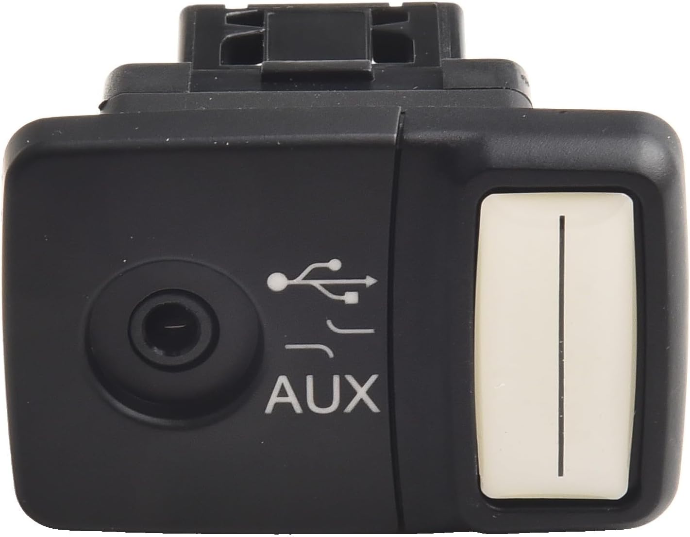 USB Media Player with AUX Input Module for 500C Panda Punto 2007-2017, Compatible with OEM 735547937, Black ABS Replacement