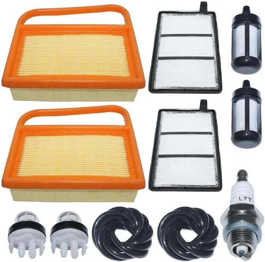 Air Pre Filter Cleaner W Fuel Filter Line Kit Fit for Stihl TS410 TS420 Lawn Mower Replace 4238-140-1800 4238 140 4401 42381410300B