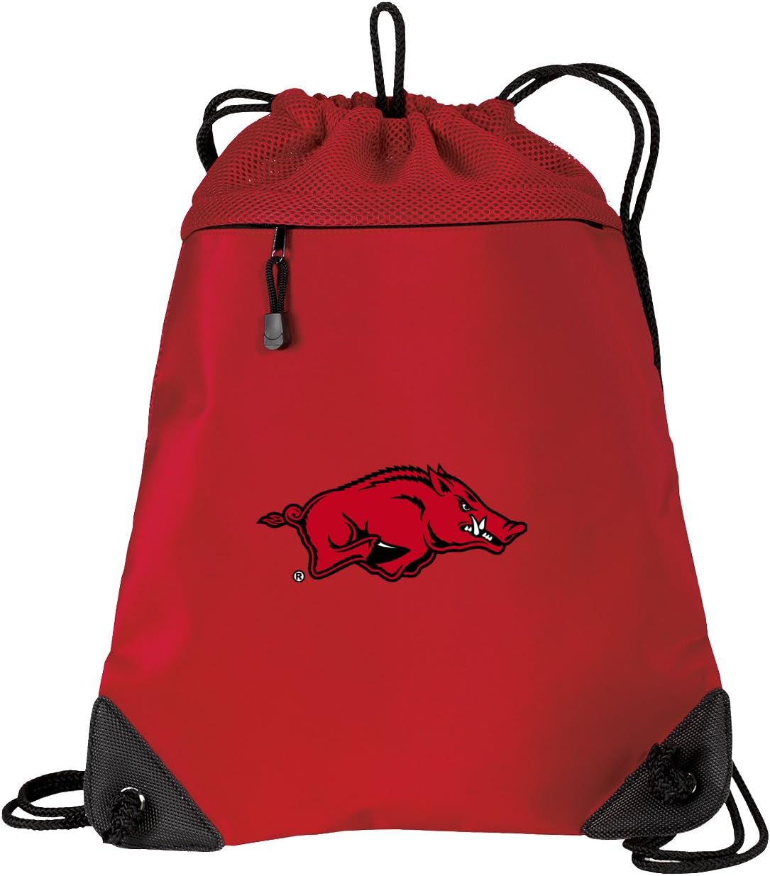 University of Arkansas Drawstring Backpack Bag Arkansas