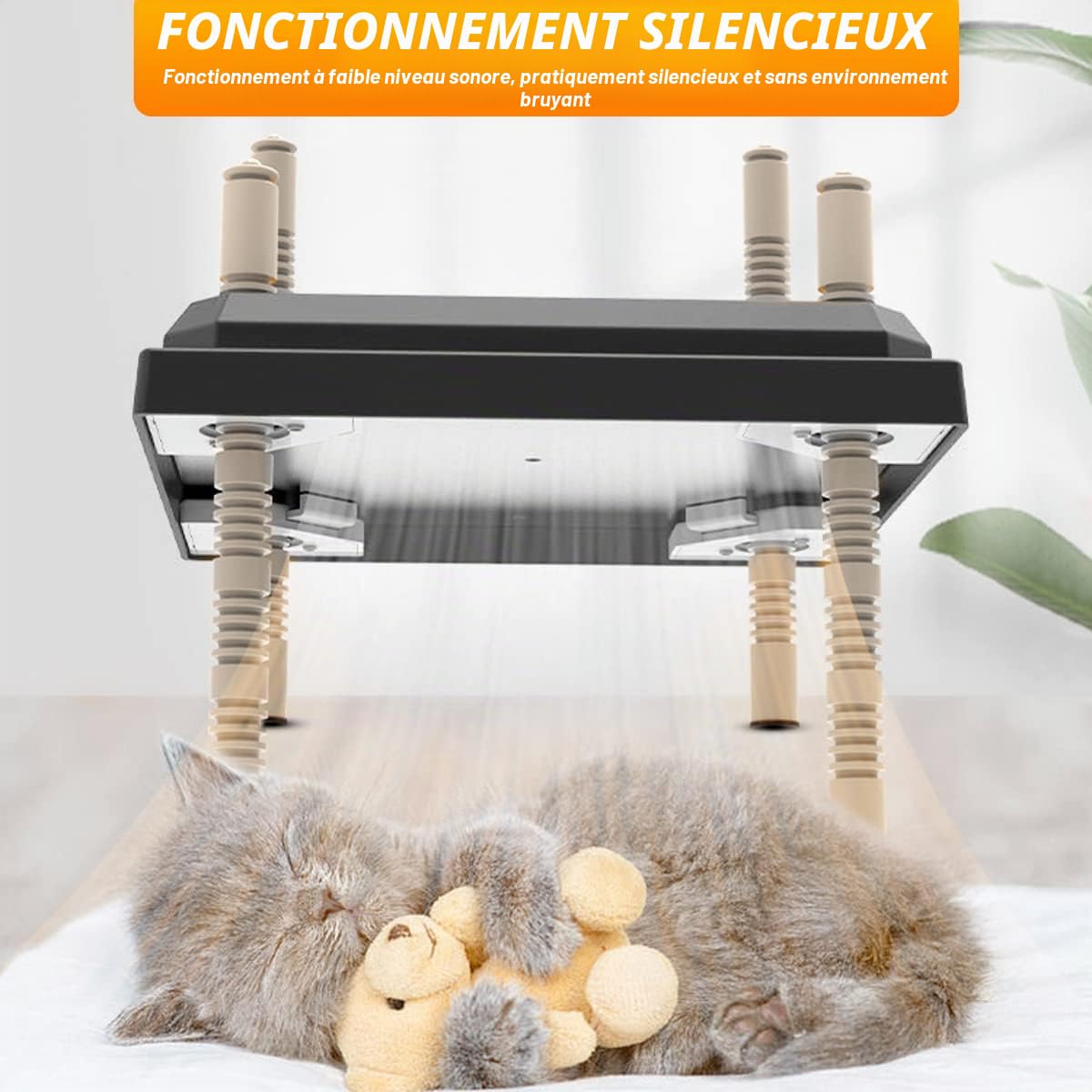 Plaque Chauffante pour Poussins, Lampe Chauffante pour Poussins avec Hauteur et Angle Réglables, Plaque Chauffante pour l'élevage de 15-20 Poussins, pour l'Élevage de Poussins, 25x25 cm