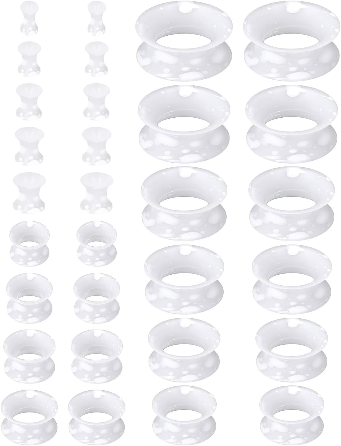 10G-25mm Silicone Ear Gauges Tunnels Plugs for Ears Men Women