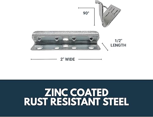 Miniatura 2 de House2Home Clips de extremo de metal para correas de goma, reparación de tapicería para muebles de sofá silla, incluye instrucciones (10 unidades)