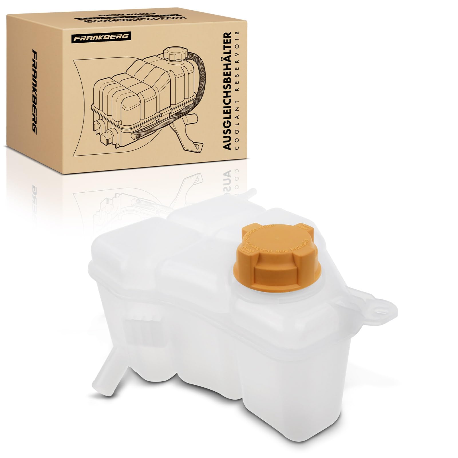 Frankberg Coolant Expansion Tank Compatible with Fiesta V JD JH Fusion JU 1.3L 1.4L Petrol Diesel 2001-2012 1221363