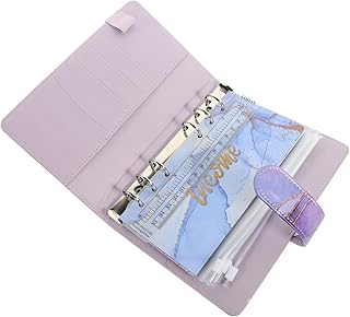 VILLCASE 2 Conjuntos De Fichário Livro Fichário Fichário Orçamento Fichário Com Zíper Envelopes Mini Fichário Pequeno Fichário Seguro O Saco Livro De Dinheiro Almofada De Dinheiro