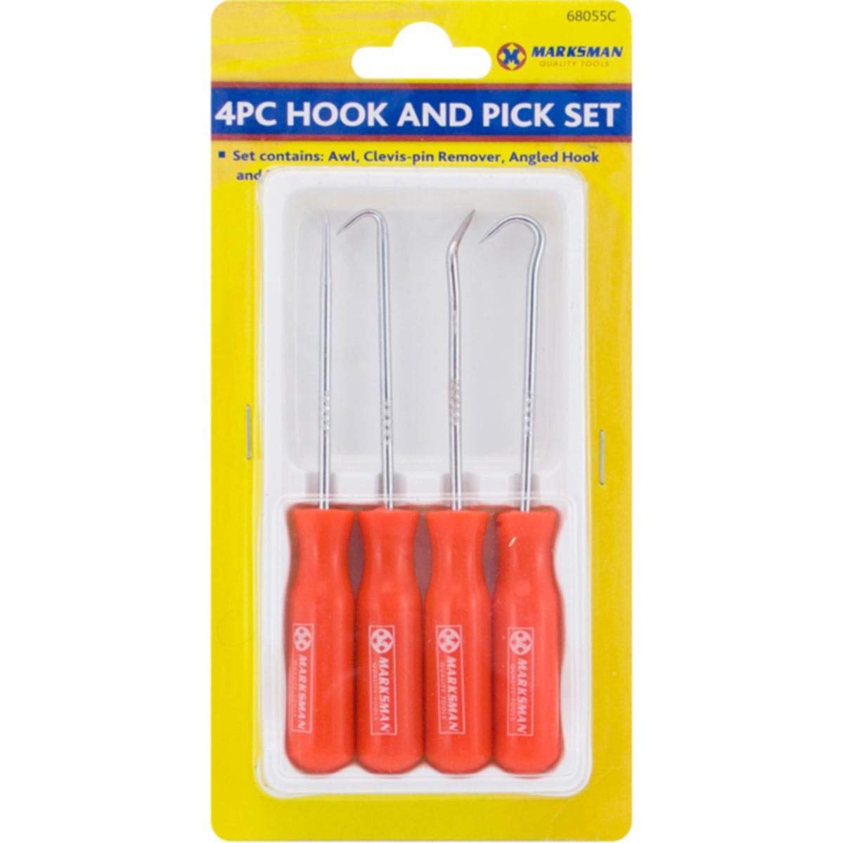 4PC HOOK AND PICK SET SEAL AND O RING REMOVAL TOOL MECHANICS GARAGE TOOL DIY