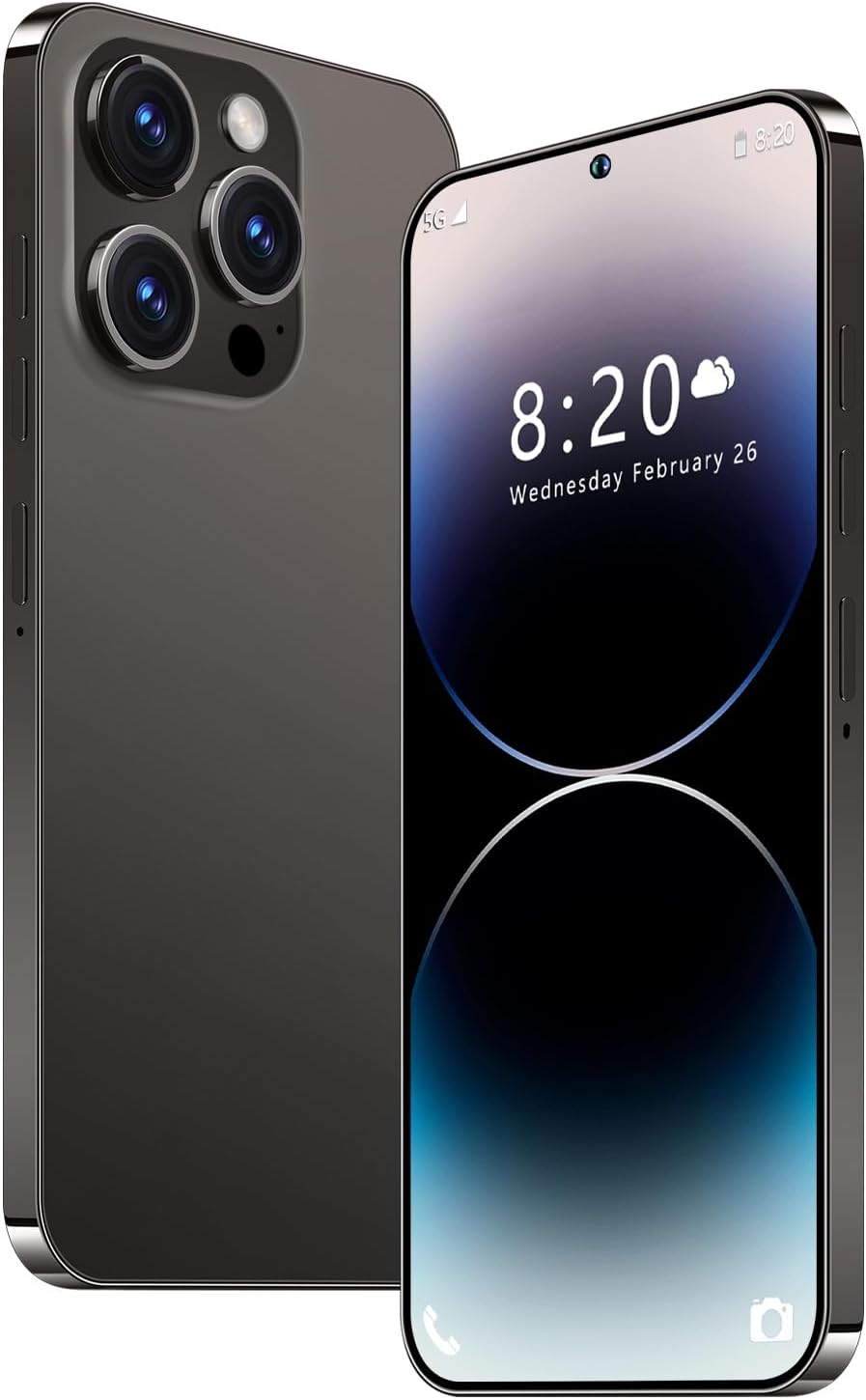 A14ProMax Unlocked Cell Phones,5G Smartphone,Android 13 Cell Phones,Snapdragon 8Gen2 6GB+256GB 6.8″ HD Screen 24MP+50MP 5000mAh,Support Dual SIM|Fingerprint Lock|GPS|Face ID (Black) A14ProMax Unlocked Cell Phones,5G Smartphone,Android 13 Cell Phones,Snapdragon 8Gen2 6GB+256GB 6.8″ HD Screen 24MP+50MP 5000mAh,Support Dual SIM|Fingerprint Lock|GPS|Face ID (Black)