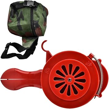 Hand Crank Siren Horn Purge Siren Handheld Fire Alarm Manual Loud Air Defense Siren Portable Hand Shaker Alarm