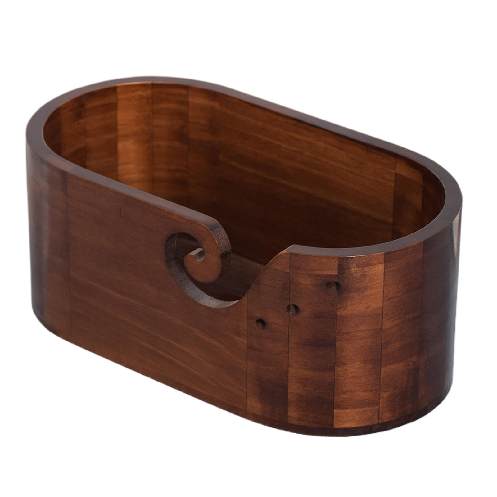 Bol à tricoter en bois pour un atelier créatif cosy à la maison