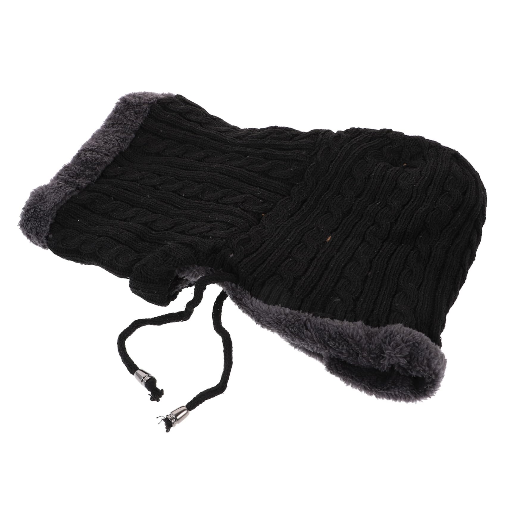 COLLBATH Chapeau Cache-Cou Chapeaux d'extérieur Bonnet de pêcheur pour Hommes Bonnet tricoté Chaud Chapeau avec écharpe Foulards pour Hommes Chapeaux Dames Pull écharpe Chapeau Dames Rouge