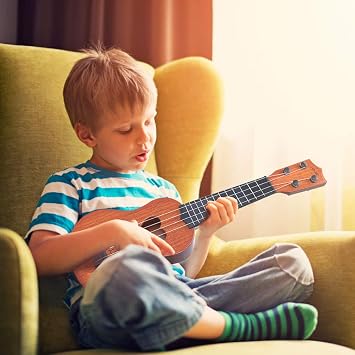 YEZI Kids Toy Classical Ukulele Guitar Musical Instrument for Kids | Mini Guitar Toy with Pick, Educational Musical Instrument for Preschool Boys Girls, Early Learning Music Toy for Ages 3+