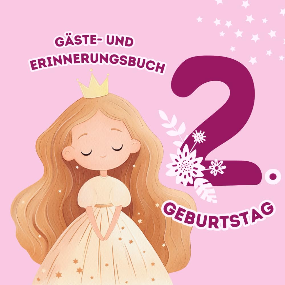 Mein 2. Geburtstag: Gästebuch und Erinnerungsbuch für den Kindergeburtstag