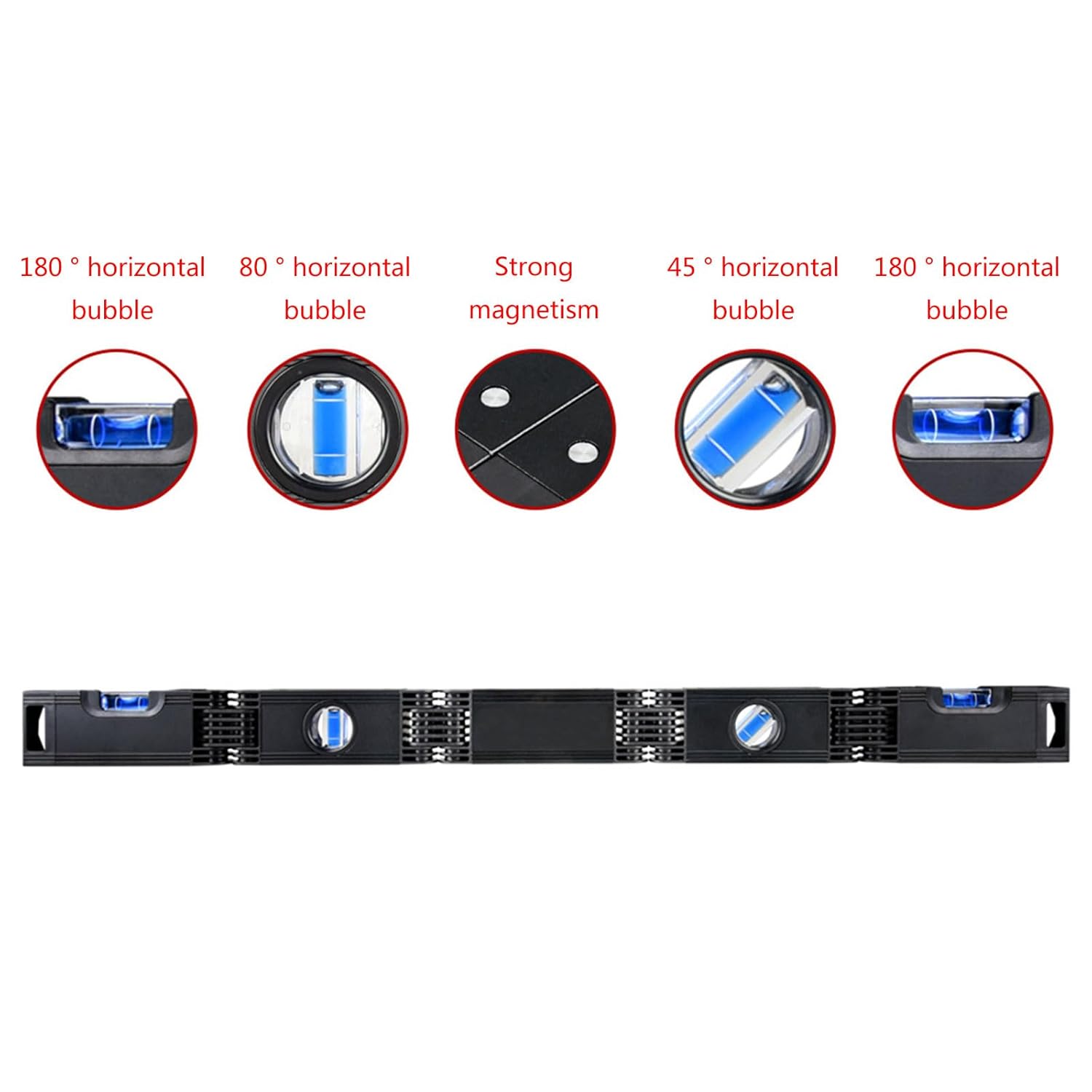 Multi Function Carpenter Woodworker Aluminum Level Multi Angles Measurement Woodworking Tool Precise Leveling Save Time Durable Measuring Tool