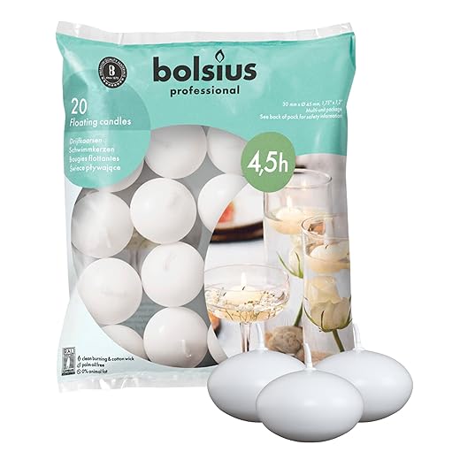 Bolsius Floating candles – White