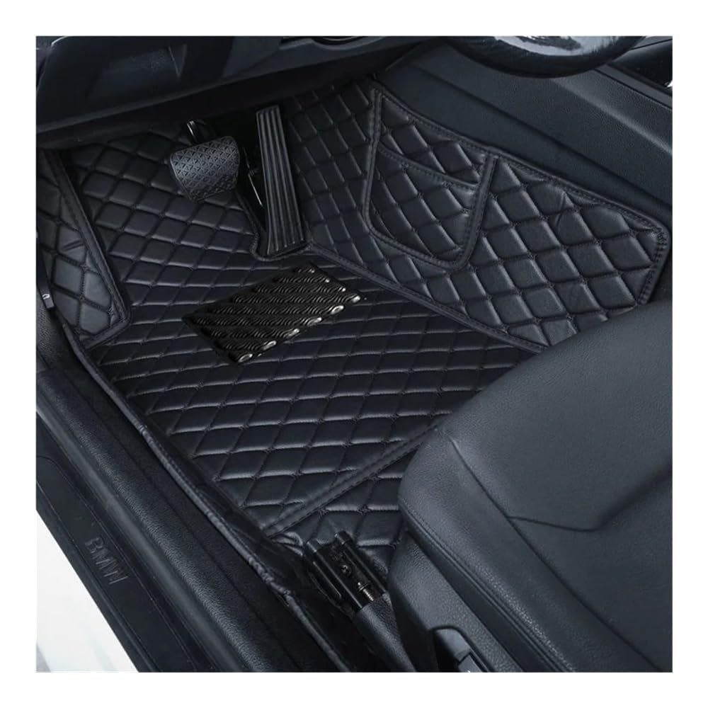 Generico Set tappetini Tappetini Auto per Grand per Punto per Project 199 2005~2009 3 Porte Tapetes para Carro Alfombrillas Coche per Accessori Tappeto tappetti(Cherry,Left)
