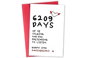 Captivating 17th Anniversary Keepsake: A Cherished Token of Love and Laughter