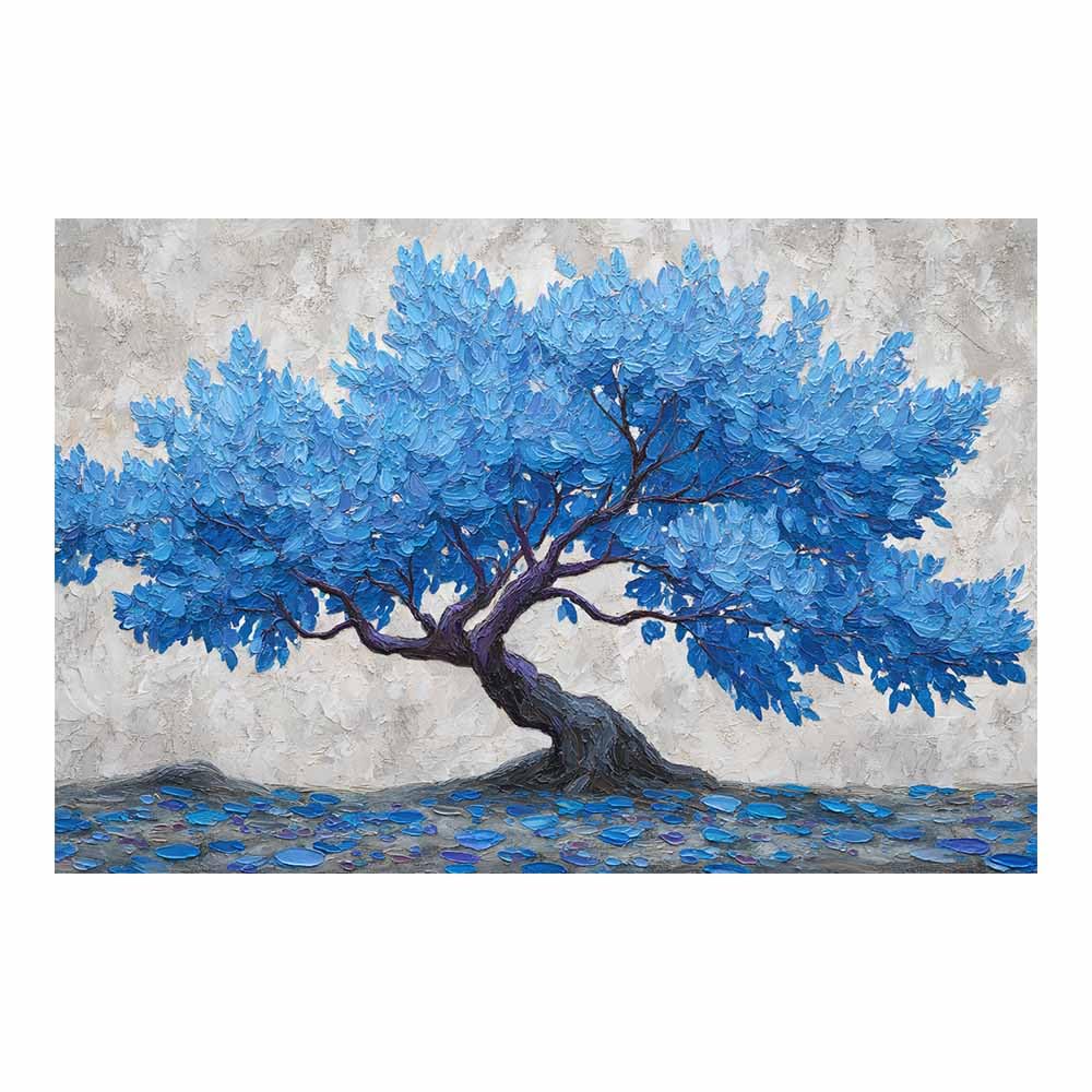 XENIOU Tree Of Life Butterflys glowing tree canvas painting wall art, Living Room Bedroom Hallway Stairs Decoration.(Multicolor)-70x100cm Unframed