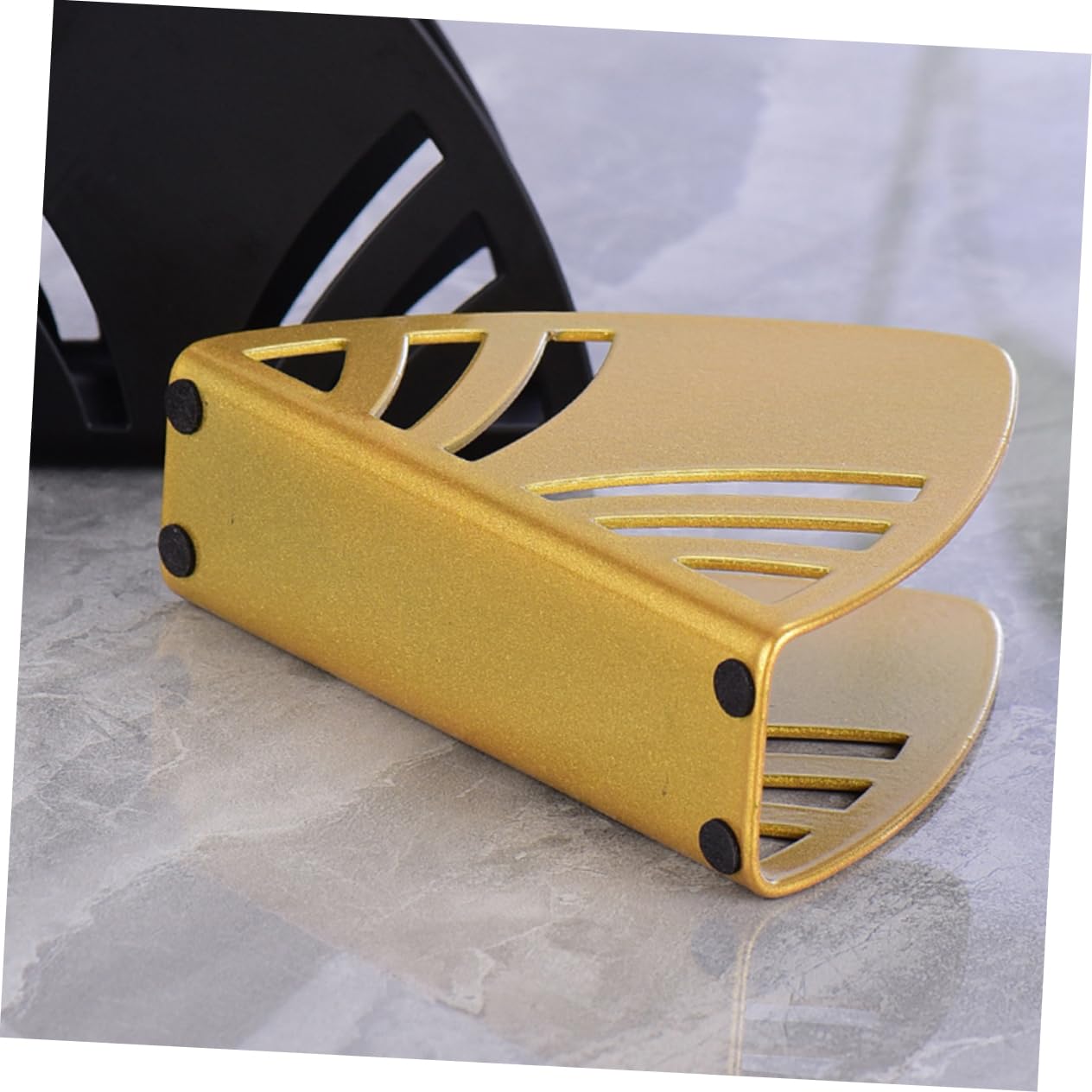 Porte-serviettes en Métal Vintage, Porte-serviettes en Papier de Table, Distributeur de Mouchoirs en Papier à Motif de Fleur Creuse en Métal de Style Européen, Distributeur de Serviettes(Argent