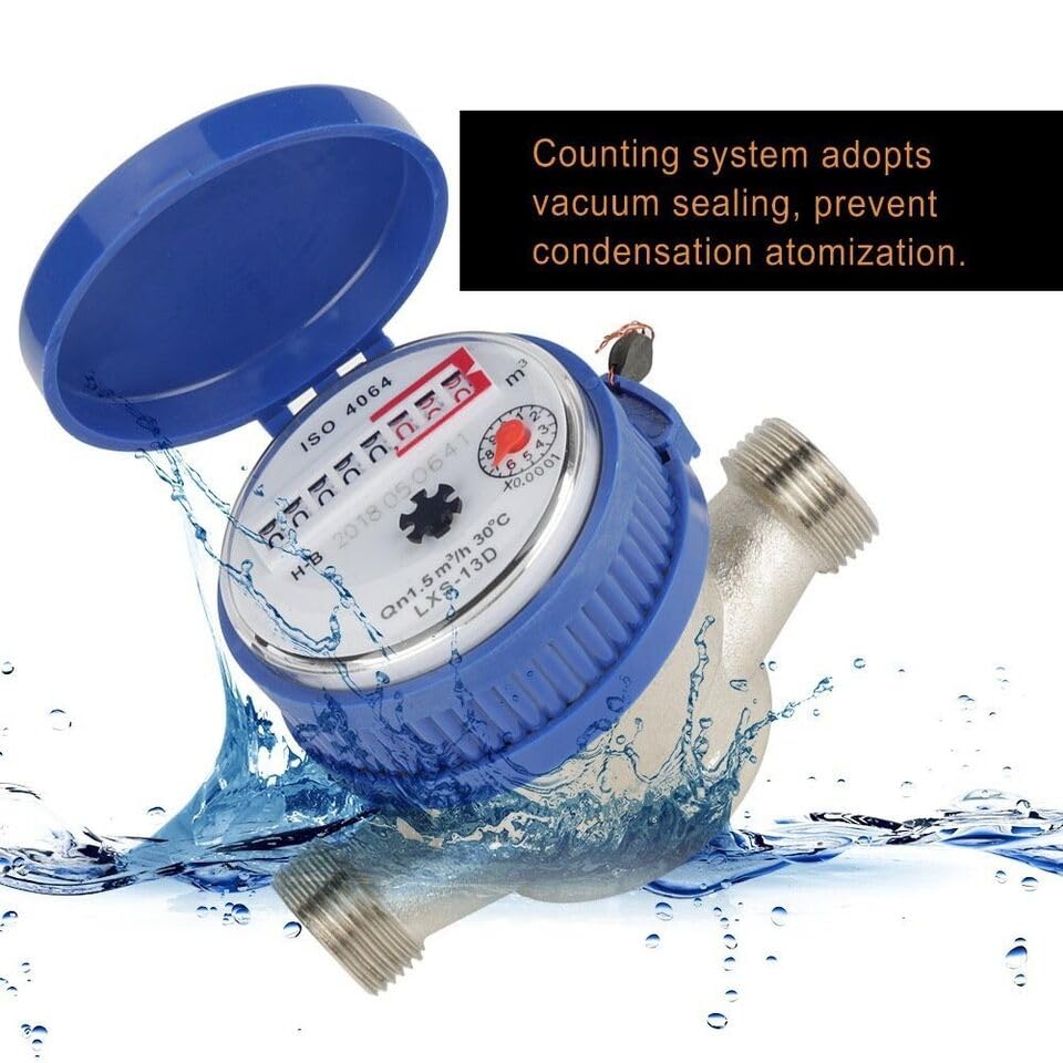 DREAWOO Class B Water Meter with 0 0001 Minimum Reading and 999999 Maximum Reading