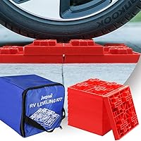 Vista 4 de yosager 10 Pack Heavy Duty RV Levelers, Leveling Blocks, Ideal for Leveling Single and Dual Wheels, Camper Levelers