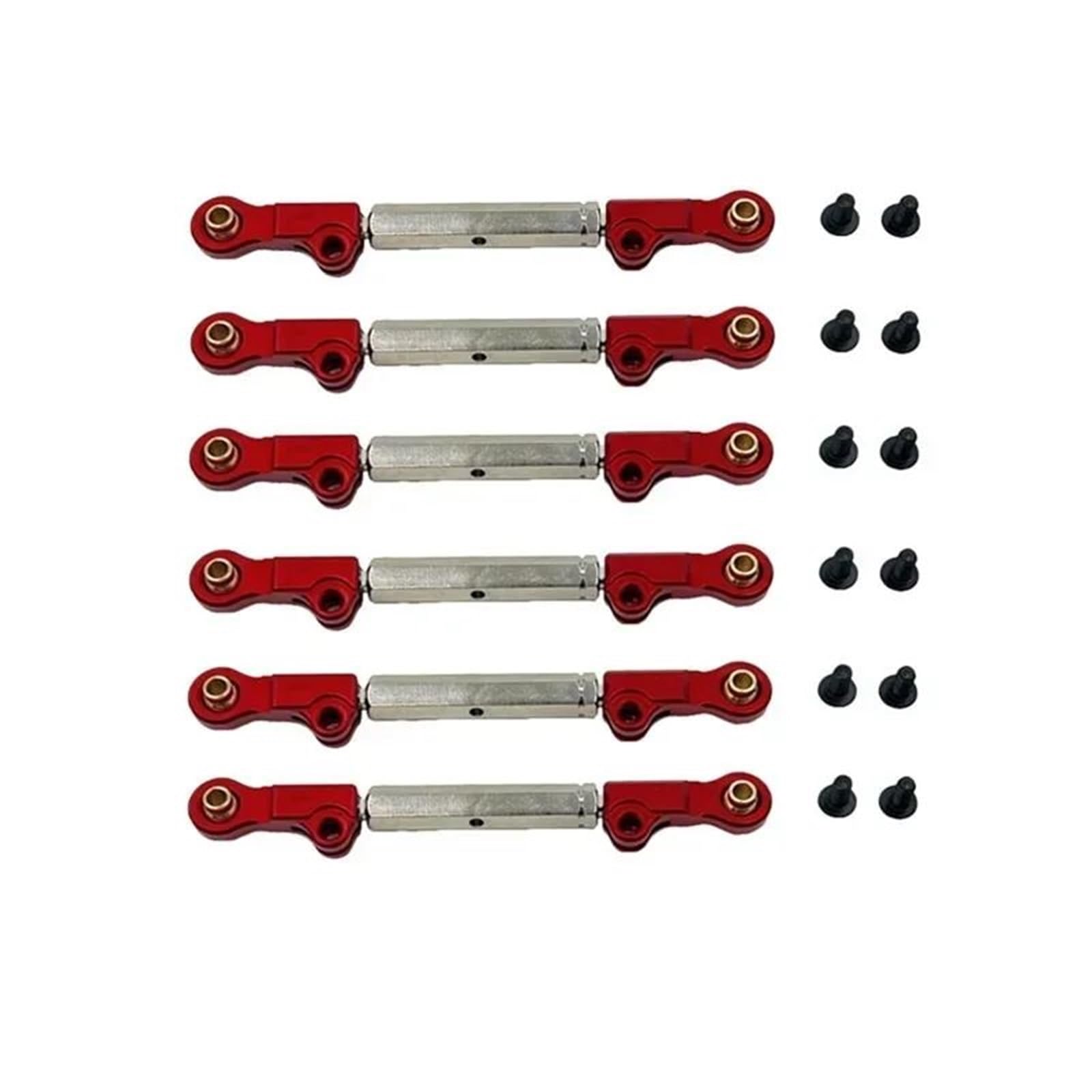 Tige de traction MJX Hyper Go 10208 V2 réparation biellette cassée métal rouge