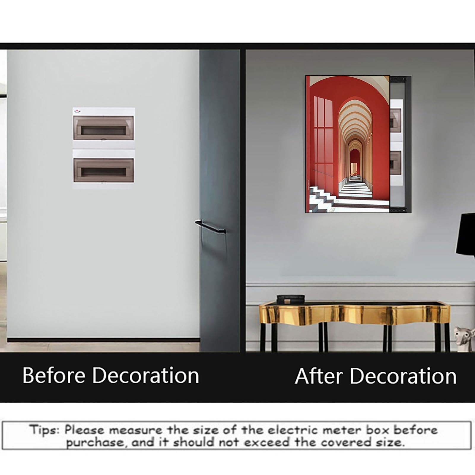 Coprire il quadro elettrico a parete, il quadro el Electrical Panel Cover Decorative, Hide Meter Electric Meter Box Decorative Painting, Wall Mounted Electrical Panel Cover, Various Styles Available -
