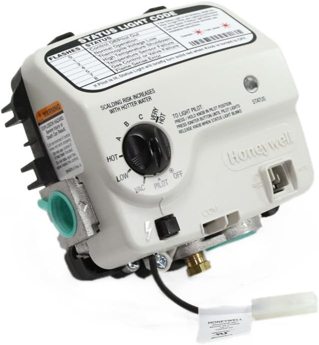 Reliance Water Heater Natural Gas Control Valve 100112336 Thermostat Compatible with A.O. Smith, Reliance, State, and American Branded Water Heaters