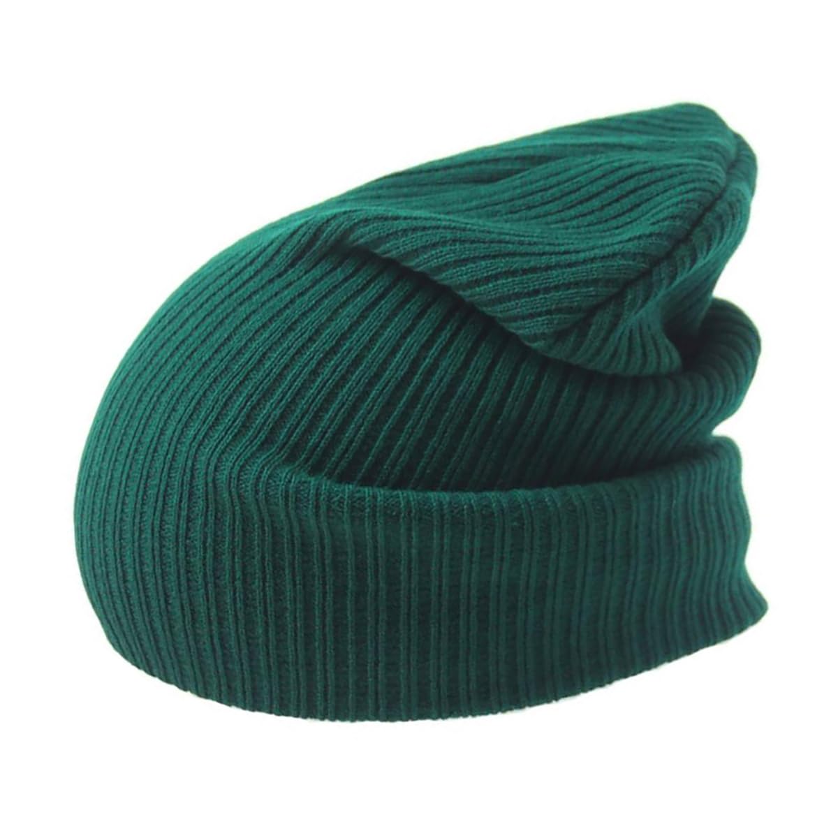 Van Der Linn Unisex Green Adult Slouch Beanie Winter Hat Cap One Size Skateboard (Uk, Alpha, One Size, )
