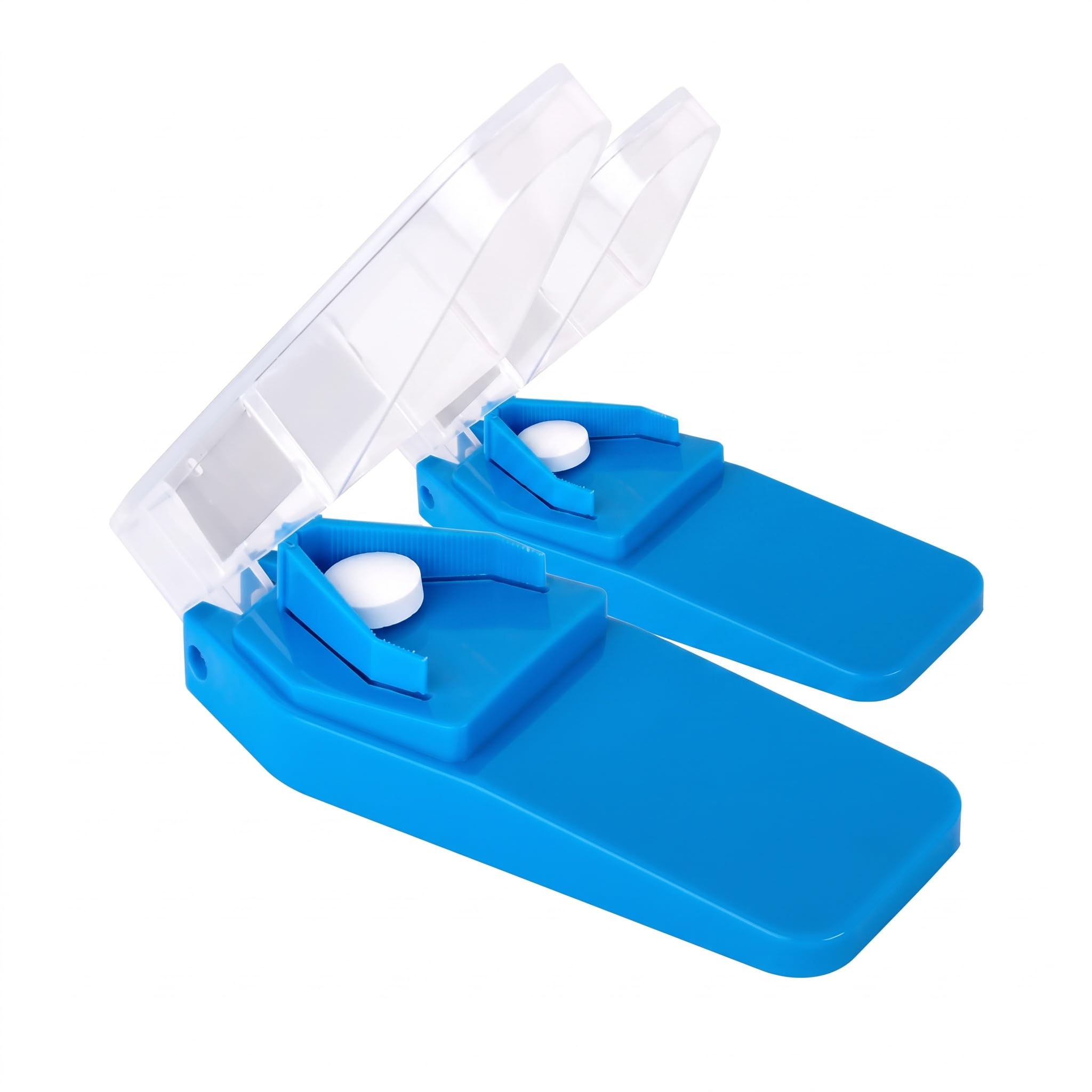 EZY DOSE Pill Cutter and Splitter Cuts Pills, Vitamins, Tablets Stainless Steel Blade Travel Sized Colors May Vary, (67015), 1 Count (Pack of 2)