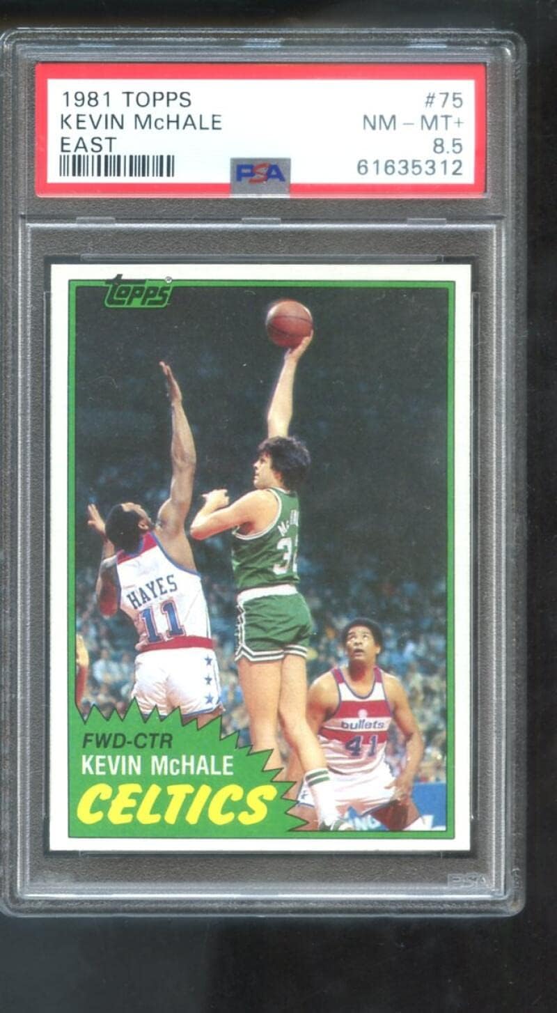 1981 Topps #75 Kevin McHale ROOKIE RC PSA 8.5 Graded Basketball Card 1981-82 East NBA