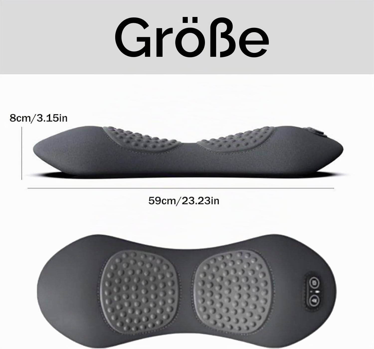 Homecores Rückenmassage 3 in 1 Rückenentlastung 3 in 1 Rückentherapie Massagegerät Rückentherapie mit Traktion Vibration und Wärme Leiser Betrieb Verspannungen lindern