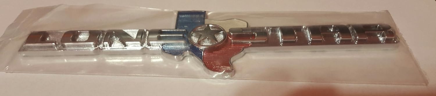 Muzzys (Set of Three) Lone Star Edition Texas Emblems FITS Ram 1500 2500 3500 Tailgate, Universal Stick On for Tundra, Tacoma, F150, Silverado, Titan, Hood, Door, Fender