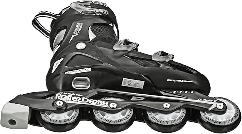 Miniatura 11 de Roller Derby V-Tech 500 Adjustable Performance Inline Skates for Men, Women, Kids, Teens Negro