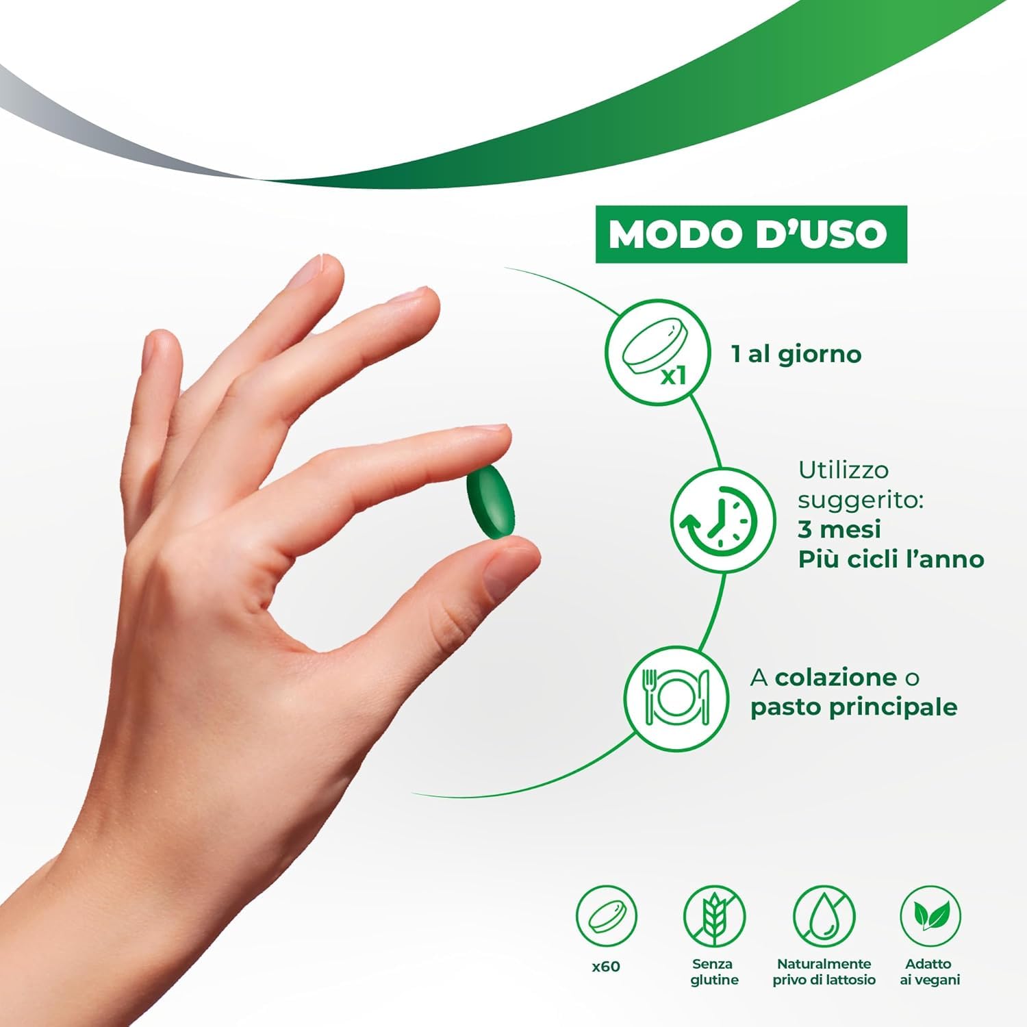 Bioscalin TOTAL•CARE Suplemento alimenticio con activos naturales para el cabello, la piel y las uñas más fuertes, para mujer y hombre, sin gluten, 90 comprimidos