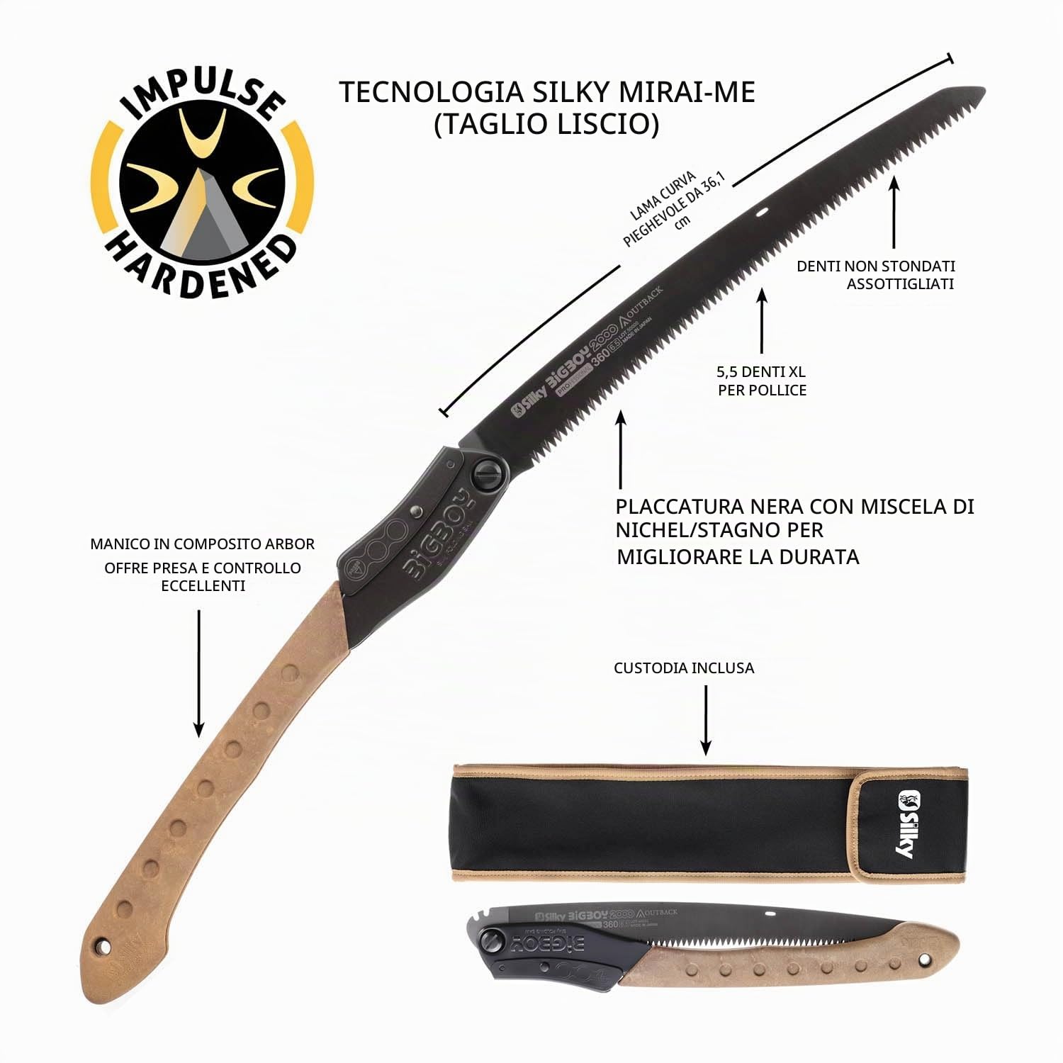 Silky BIGBOY Professionale 2000-360 mm - Edizione Outback