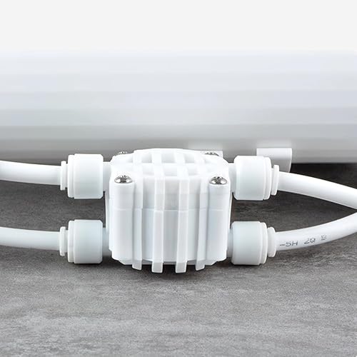 Miniatura 6 de HONSNKS Válvula de cierre automático de 4 vías de tubo de 14 pulgadas con accesorios de conexión rápida para purificador de agua y sistema de