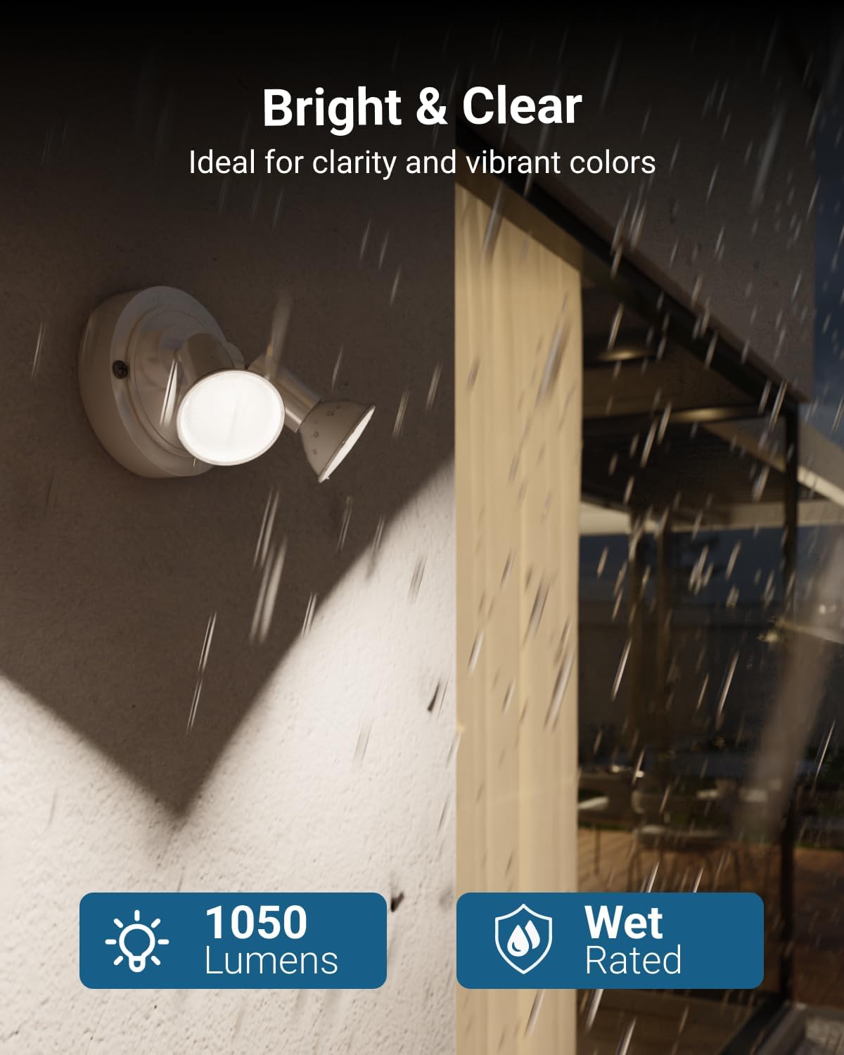 Sunco 6 Pack Outdoor Flood Light Bulb LED PAR38, Exterior Spotlight Bulbs, Weatherproof, 1050 LM, 13W (100W Equivalent), 4000K Cool White, Wet Rated, Dimmable, E26 Base UL.