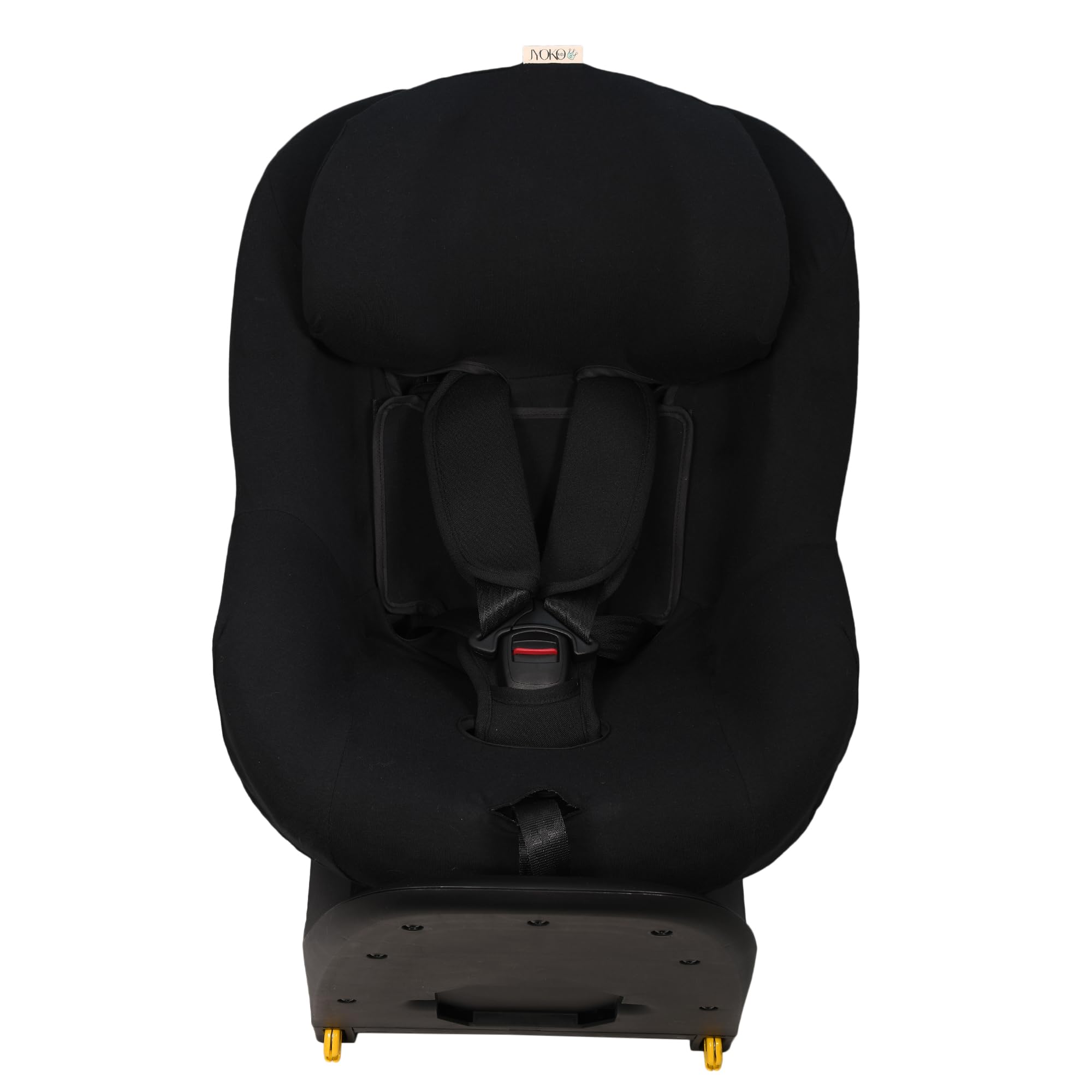 JYOKO Kids Funda de algodón para Silla de Coche Compatible con Maxi Cosi Pearl 360 y Mica Pro I-Size (Black Series)