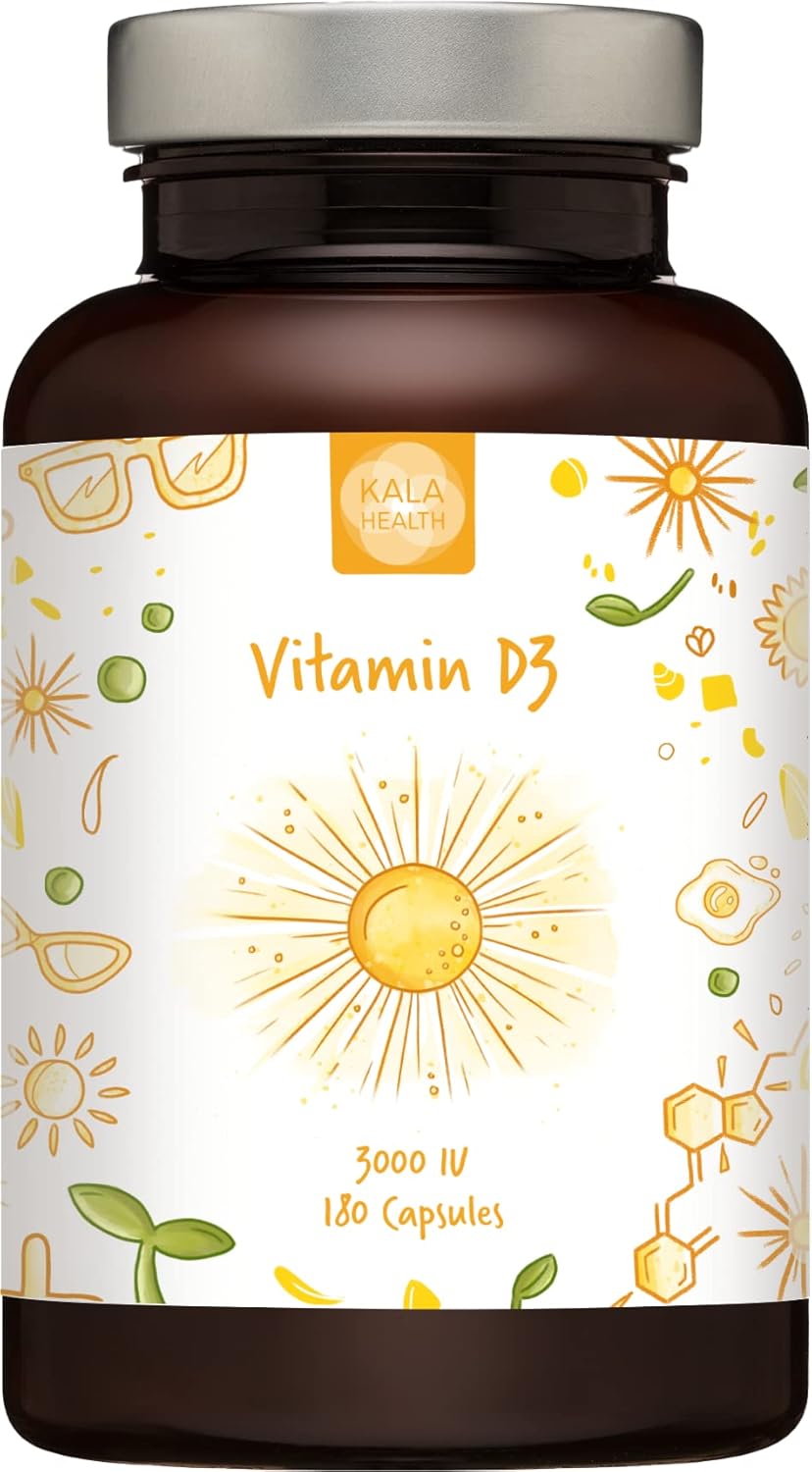 Kala Health Vitamin D 3,000 IU, Maximum Strength Vitamin D3 Supplement