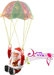 SPEESY Pára-Papai Noel | Brinquedo boneca Papai Noel, Papai Noel elétrico para árvore Natal, brinquedo Papai Noel, brinquedo boneca Papai Noel para decoração casa para festa